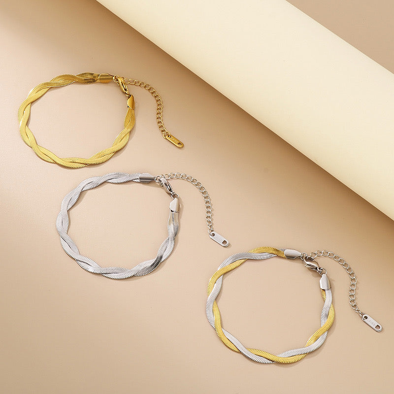 Pulsera doble tono
