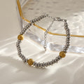 Pulsera doble tono bolitas