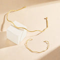 Set collar y pulsera en onda