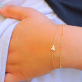 Pulsera doble letra