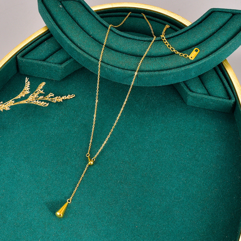 Collar largo de gota